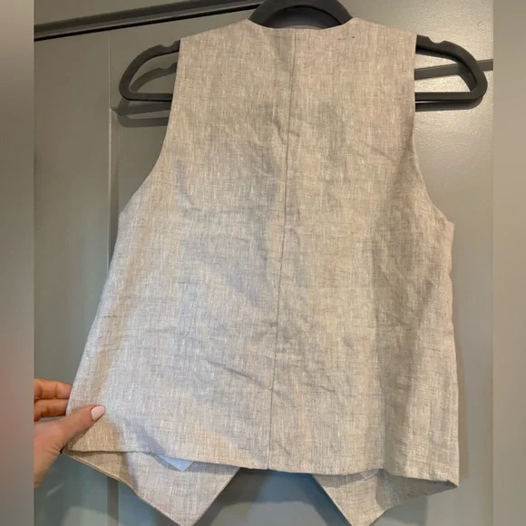 NWT Reformation Cienna Linen Vest XS - Picture 4 of 5